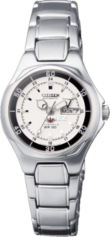Citizen,Other 27mm,27mm,Stainless Steel,White,Hardlex,Crystal Glass,PD3390,PD3390-52AB