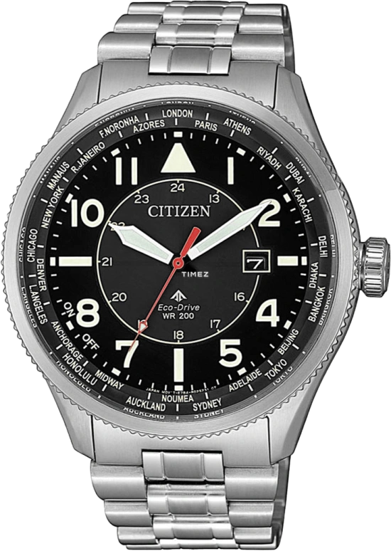Citizen,Eco-Drive 45mm,45mm,Stainless Steel,Black,Quartz,In-house Caliber,Sapphire,Crystal Glass,BX1010,BX1010-53E