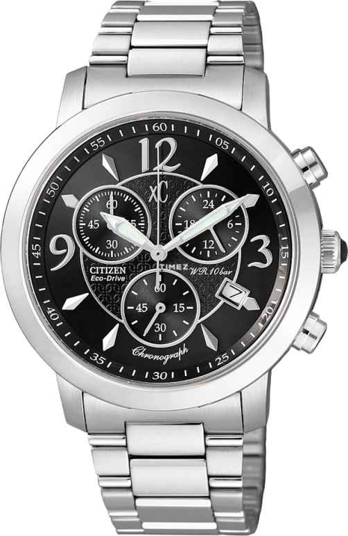 Citizen,Eco-Drive 37mm,37mm,Stainless Steel,Black,Crystal Glass,FA2090,FA2090-58E