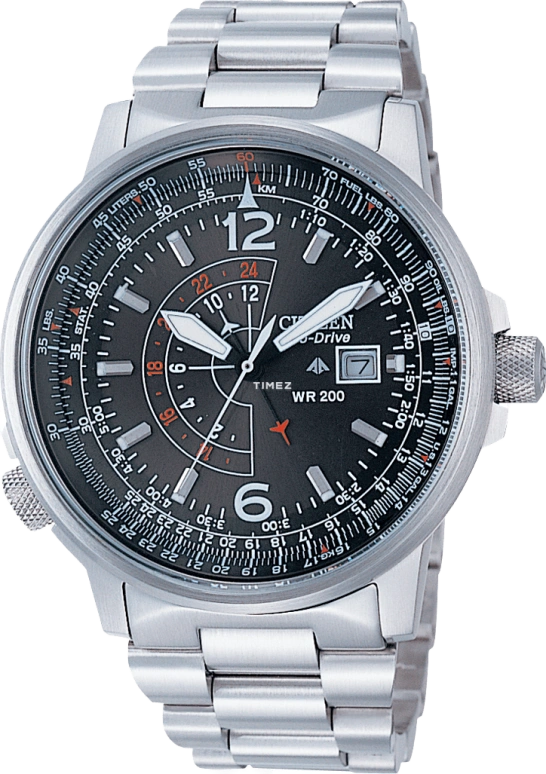 Citizen,Eco-Drive 43mm,43mm,Stainless Steel,Black,Quartz,In-house Caliber,Crystal Glass,BJ7010,BJ7010-59E