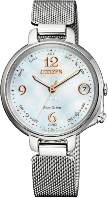 Citizen,Eco-Drive 33mm,33mm,Stainless Steel,White,Quartz,In-house Caliber,Sapphire,Crystal Glass,EE4031,EE4031-82D