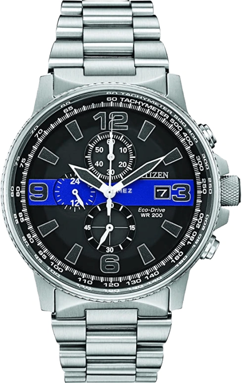 Citizen,Eco-Drive 43mm,43mm,Stainless Steel,Black,Quartz,In-house Caliber,Sapphire,Crystal Glass,CA0291,CA0291-59E