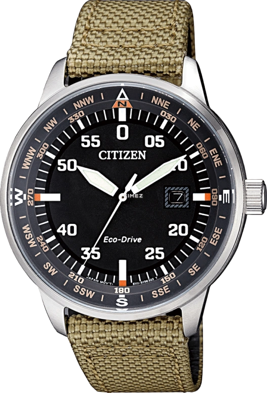 Citizen,Eco-Drive 42.20mm,42.20mm,Stainless Steel,Black,Quartz,In-house Caliber,Hardlex,Crystal Glass,BM7390,BM7390-14E