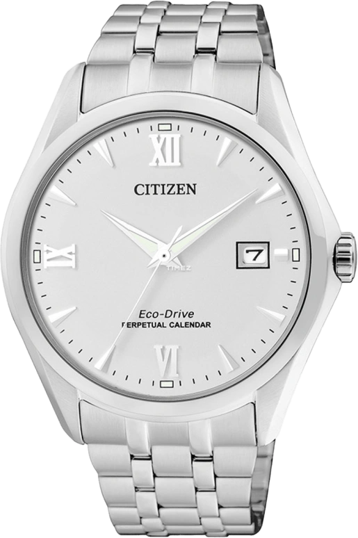 Citizen,Eco-Drive 40mm,40mm,Stainless Steel,White,Sapphire,Crystal Glass,BL1280,BL1280-54A