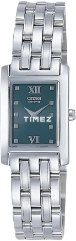 Citizen,Eco-Drive ,Stainless Steel,White,Crystal Glass,Sapphire,Square,Silver,EW8110,EW8110-63L