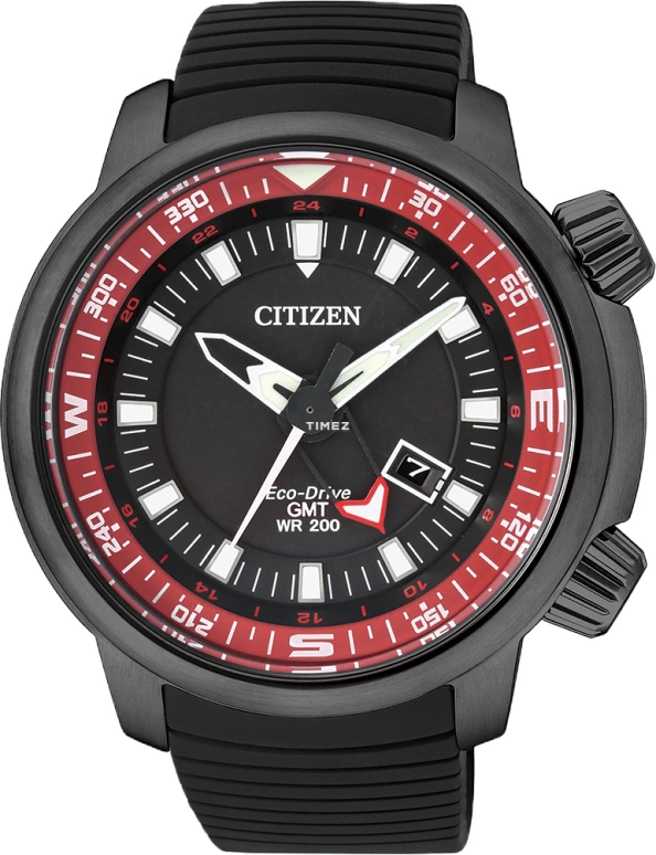 Citizen,Eco-Drive 49mm,49mm,Stainless Steel,Black,Crystal Glass,BJ7086,BJ7086-06E