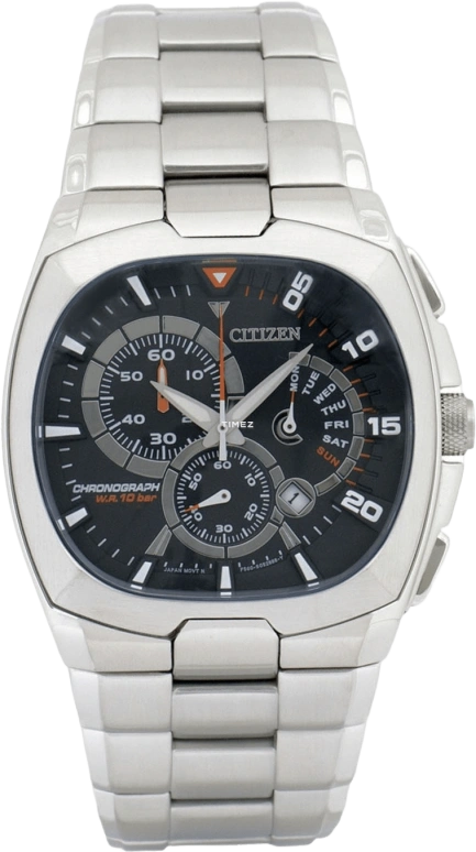 Citizen,Quartz 45mm,45mm,Stainless Steel,Black,Quartz,AN9000,AN9000-53F