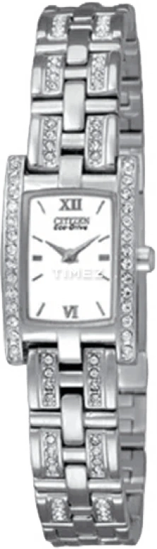 Citizen,Eco-Drive 20x15mm,20x15mm,Stainless Steel,White,Quartz,In-house Caliber,Sapphire,Crystal Glass,EG2355,EG2355-54A