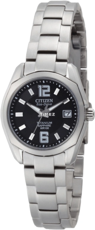 Citizen,Eco-Drive 27mm,27mm,Titanium,Black,Quartz,EW2100,EW2100-51E