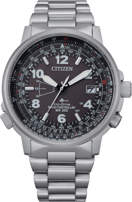 Citizen,Eco-Drive 43mm,43mm,Stainless Steel,Black,Quartz,CB0240,CB0240-88E