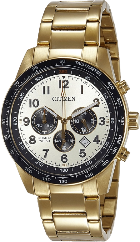 Citizen,Quartz 44mm,44mm,Stainless Steel,Gold,Quartz,AN8162,AN8162-57P
