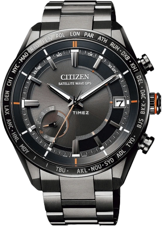 Citizen,Eco-Drive 43.50mm,43.50mm,Titanium,Black,Sapphire,Crystal Glass,Closed,CC3085,CC3085-51E