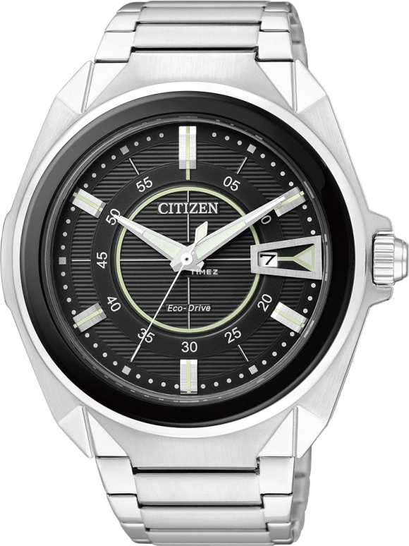 Citizen,Eco-Drive 44mm,44mm,Stainless Steel,Black,Sapphire,Crystal Glass,AW1021,AW1021-51E