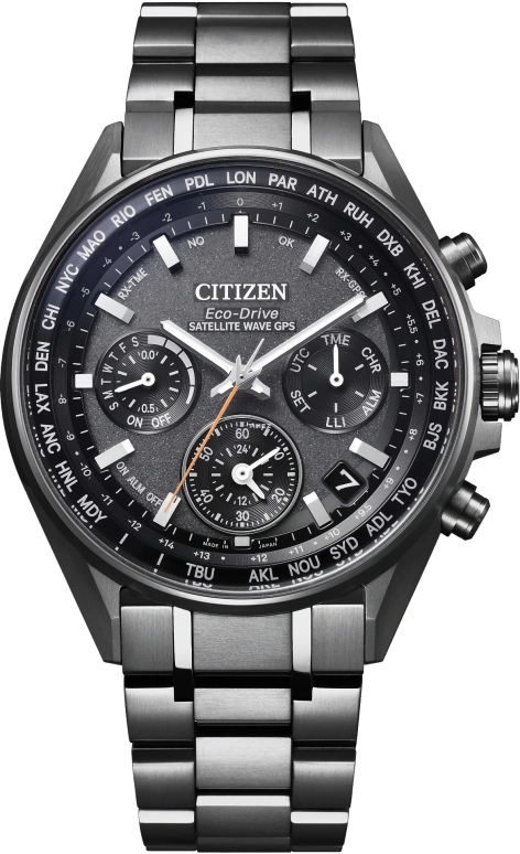 Citizen,Eco-Drive 44mm,44mm,Titanium,Black,Quartz,In-house Caliber,Sapphire,CC4004,CC4004-58E