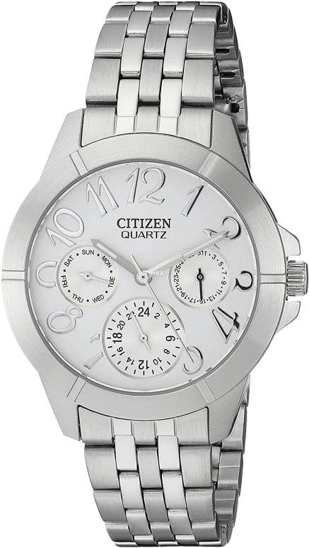 Citizen,Quartz 35mm,35mm,Stainless Steel,Silver White,Quartz,In-house Caliber,Hardlex,Crystal Glass,ED8100,ED8100-51A