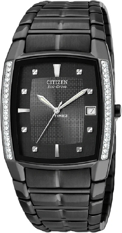 Citizen,Eco-Drive 32mm,32mm,Stainless Steel,Black,Quartz,BM6645,BM6645-53E
