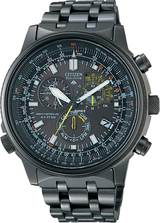Citizen,Eco-Drive 45mm,45mm,Stainless Steel,Black,Sapphire,AS8009,AS8009-53E