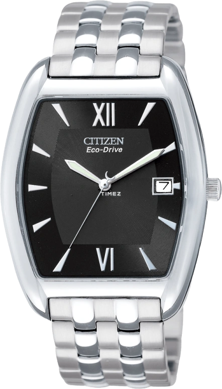 Citizen,Eco-Drive 35x33mm,35x33mm,Stainless Steel,Black,Hardlex,Crystal Glass,Closed,BM6420,BM6420-53E
