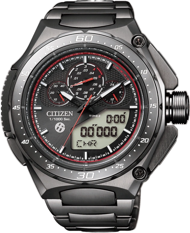 Citizen,Eco-Drive 51mm,51mm,Titanium,Black,Sapphire,Closed,JW0104,JW0104-51E