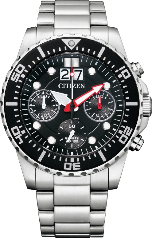 Citizen,Quartz 43mm,43mm,Stainless Steel,Black,Quartz,In-house Caliber,Hardlex,Crystal Glass,AI7000,AI7000-83E