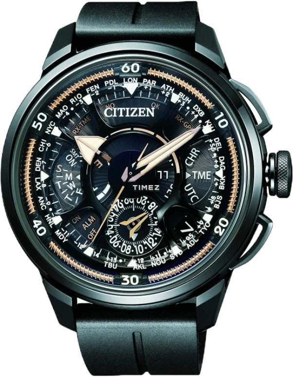 Citizen,Eco-Drive 48mm,48mm,Titanium,Black,In-house Caliber,Sapphire,Crystal Glass,ct,CC7005,CC7005-16G