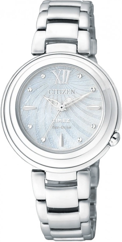 Citizen,Quartz 30.20mm,30.20mm,Stainless Steel,White,Quartz,EM0338,EM0338-88D