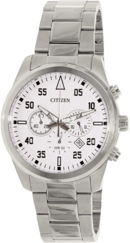 Citizen,Quartz 43mm,43mm,Stainless Steel,White,Quartz,AN8090,AN8090-56A