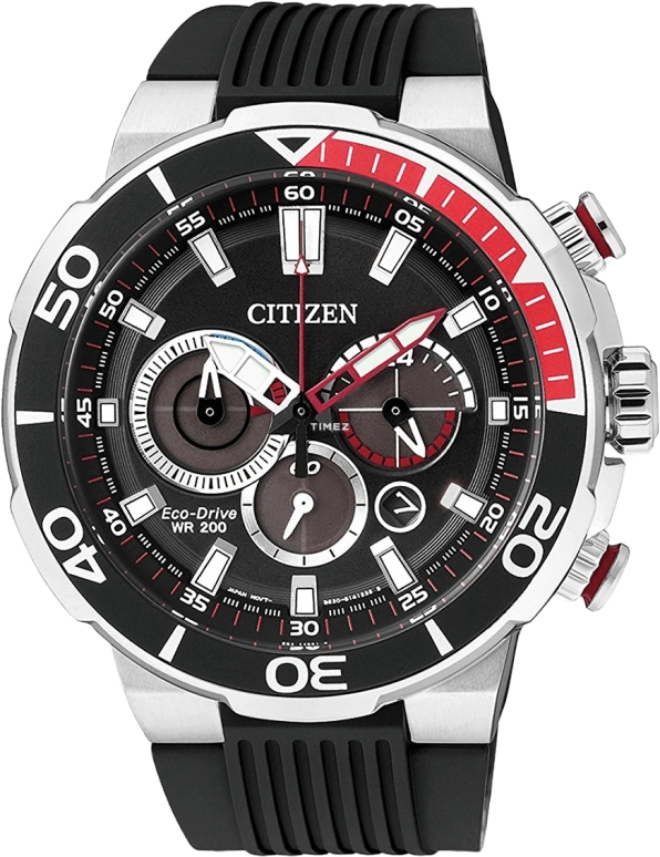 Citizen,Eco-Drive 45mm,45mm,Stainless Steel,Black,Crystal Glass,Closed,CA4250,CA4250-03E