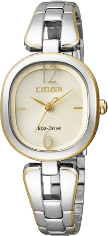 Citizen,Eco-Drive 28mm,28mm,Stainless Steel,White,Sapphire,Crystal Glass,Glass,Closed,EM0184,EM0184-55P