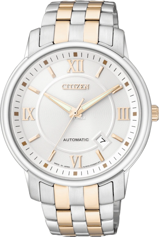 Citizen,Other 41mm,41mm,Stainless Steel,White,Automatic,In-house Caliber,Sapphire,Crystal Glass,NB0010,NB0010-67A