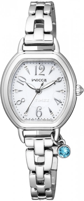 Citizen,Quartz 23.50mm,23.50mm,Stainless Steel,White,Silver,Quartz,KP2,KP2-515-11