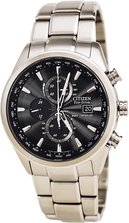 Citizen,Other 43mm,43mm,Stainless Steel,Black,Quartz,AT8010,AT8010-58E