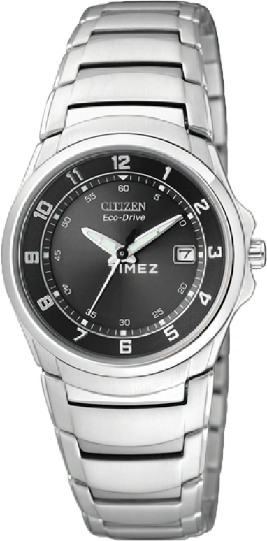 Citizen,Eco-Drive 28mm,28mm,Stainless Steel,Black,Quartz,In-house Caliber,Sapphire,Crystal Glass,EW1360,EW1360-56E