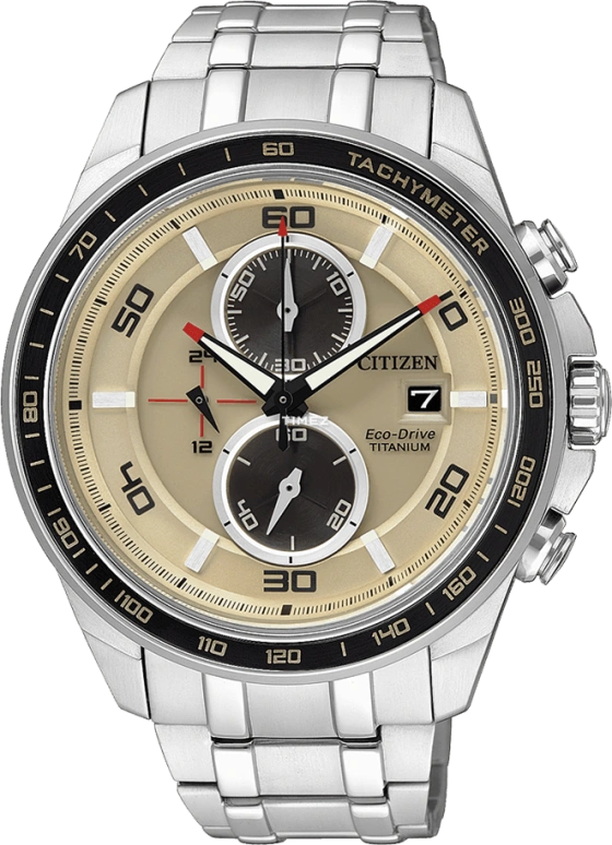 Citizen,Other 43mm,43mm,Titanium,Brown,Quartz,CA0348,CA0348-53W