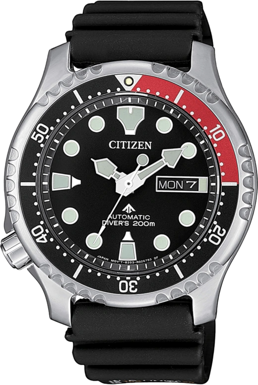 Citizen,Other 42mm,42mm,Stainless Steel,Black,Handwound,NY0085,NY0085-19E