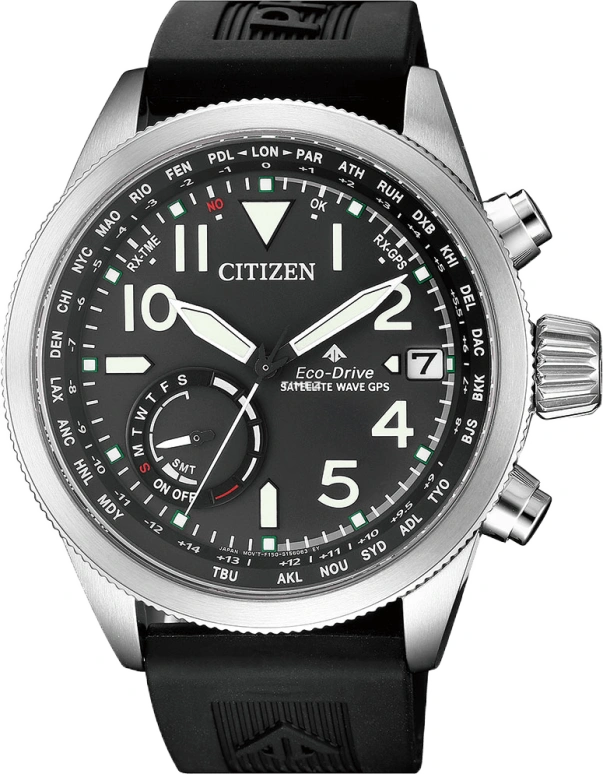 Citizen,Eco-Drive 44.20mm,44.20mm,Stainless Steel,Black,Quartz,In-house Caliber,Sapphire,CC3060,CC3060-10E