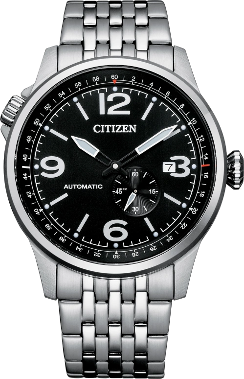 Citizen,Other 42mm,42mm,Stainless Steel,Black,Automatic,In-house Caliber,Hardlex,Crystal Glass,NJ0140,NJ0140-84E
