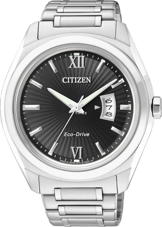 Citizen,Eco-Drive 44mm,44mm,Stainless Steel,Black,Sapphire,Crystal Glass,AW1100,AW1100-56E