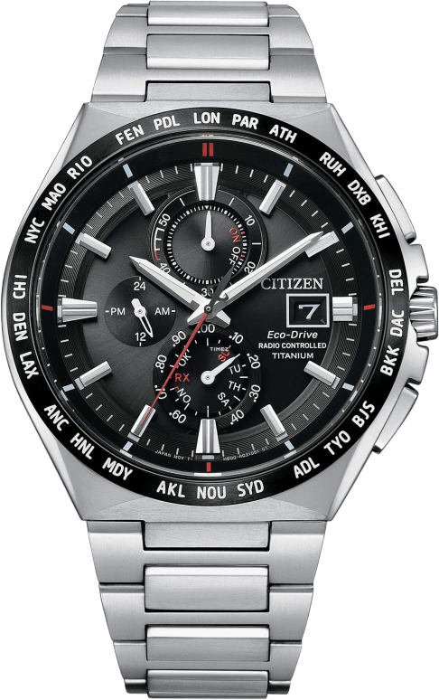 Citizen,Eco-Drive 43mm,43mm,Titanium,Black,Quartz,AT8234,AT8234-85E