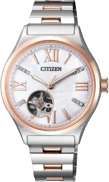 Citizen,Other 34.40mm,34.40mm,Stainless Steel,White,Automatic,In-house Caliber,Sapphire,PC1009,PC1009-51D