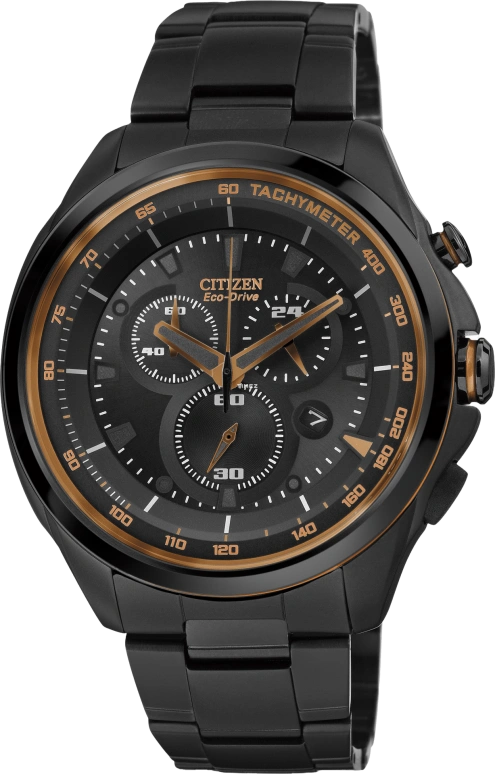 Citizen,Eco-Drive 47mm,47mm,Stainless Steel,Black,Crystal Glass,AT2187,AT2187-51E