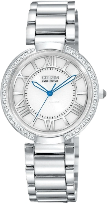 Citizen,Eco-Drive 35mm,35mm,Stainless Steel,White,Quartz,EM0100,EM0100-55A