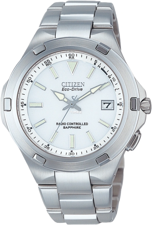 Citizen,Eco-Drive 40mm,40mm,Stainless Steel,White,Sapphire,Crystal Glass,AS5020,AS5020-57A