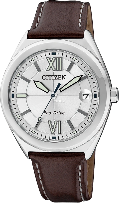 Citizen,Eco-Drive 35mm,35mm,Stainless Steel,White,Crystal Glass,Closed,FE6000,FE6000-02H