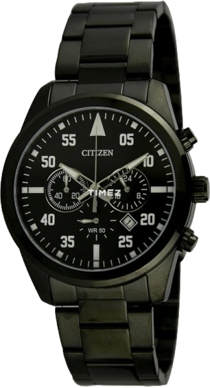 Citizen,Quartz 43mm,43mm,Stainless Steel,Black,Quartz,AN8095,AN8095-52E