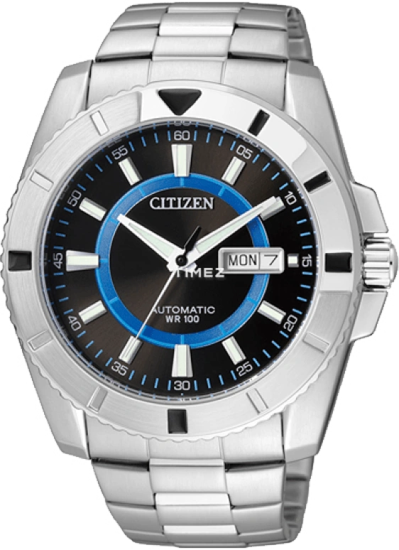 Citizen,Other 45mm,45mm,Stainless Steel,Black,Hardlex,Crystal Glass,NP4000,NP4000-59EB