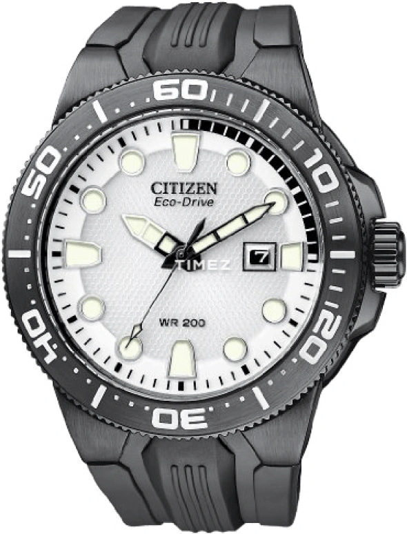 Citizen,Eco-Drive 45mm,45mm,Stainless Steel,White,Quartz,BN0095,BN0095-08A