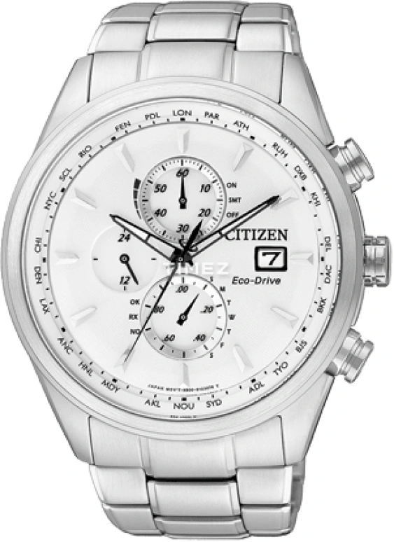 Citizen,Eco-Drive 43mm,43mm,Stainless Steel,White,Quartz,AT8015,AT8015-54A
