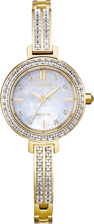 Citizen,Other 25mm,25mm,Stainless Steel,White,Quartz,EM0862,EM0862-56D