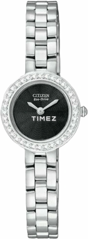 Citizen,Quartz 21mm,21mm,Stainless Steel,Black,Quartz,Sapphire,Crystal Glass,Round,EX1080,EX1080-56E